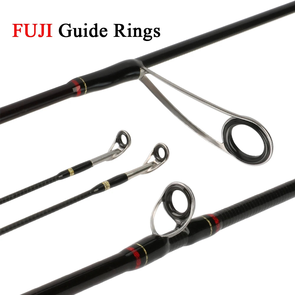 KUYING Teton SUL Super Ultralight 1.56m 5'2" Casting 1.86m 6'2" Spinning Soft Carbon Fishing Rod Lure Fish Cane Stick 0.8-3g
