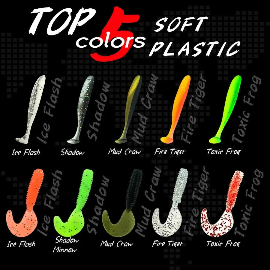 Complete 145Piece Fishing Tackle Box with Lures Jigs VIBs Minnows Soft Baits Floats Hooks and Weights AllinOne Fishing Gear Set