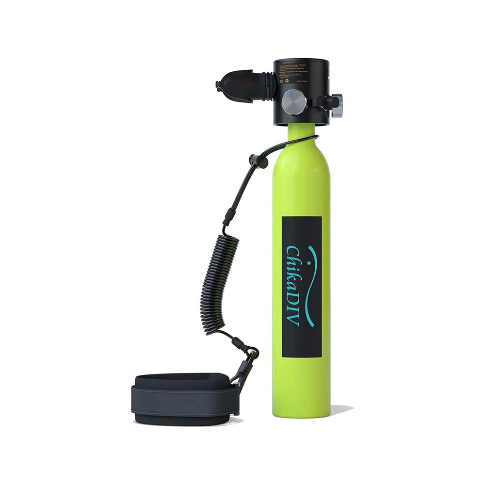 CHIKADIV Mini Diving Scuba Tank 0.5L Portable Diving Tank for Dive Boat Repair Snorkeling Swimming Gifts for Women men