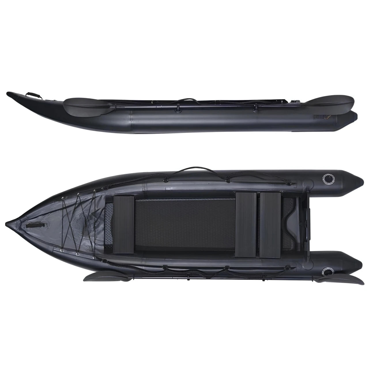 Ikuby 2 Person Inflatable Fishing Kayak PVC Boat - 130 x 43 x 11.8 Inches