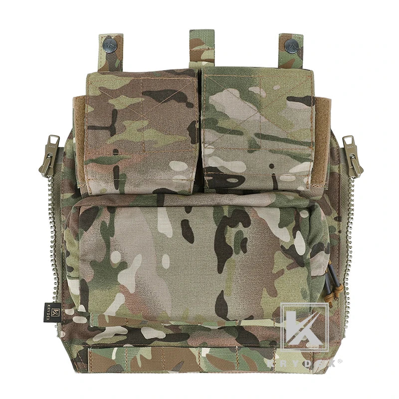 KRYDEX Tactical Zip On Backpack Panel Pouch For CPC NCPC AVS JPC 2.0 Plater Carrier Vest Coma Hunting Airsoft Combat Bag