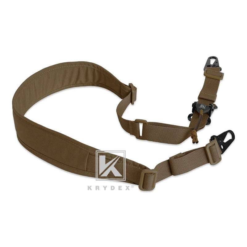 KRYDEX Tactical Gun Sling Strap Modular Removable 2 Point /1 Point 2.25" Padded Slingster For Combat Shooting Hunting Rifle CB
