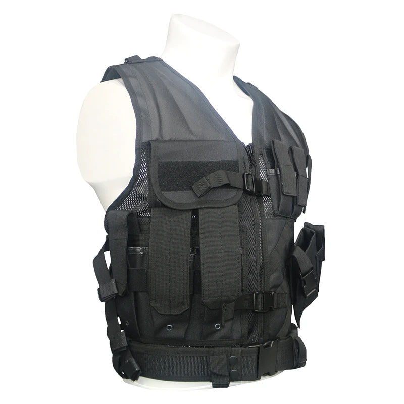 Military Tactical Vest Quick Removal Army Vests Airsoft Paintball Outdoor CS Hunting Body Armor Plate Carrier Protective Coat