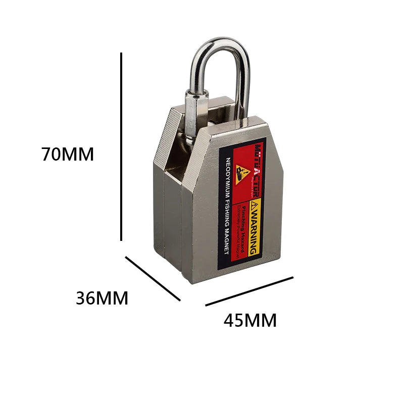 ONE Two Three Sides Fishing Magnet Kit 1200lb Super Strong Neodymium Magnet With 20m Rope Powerful Combined Fishing Salvage