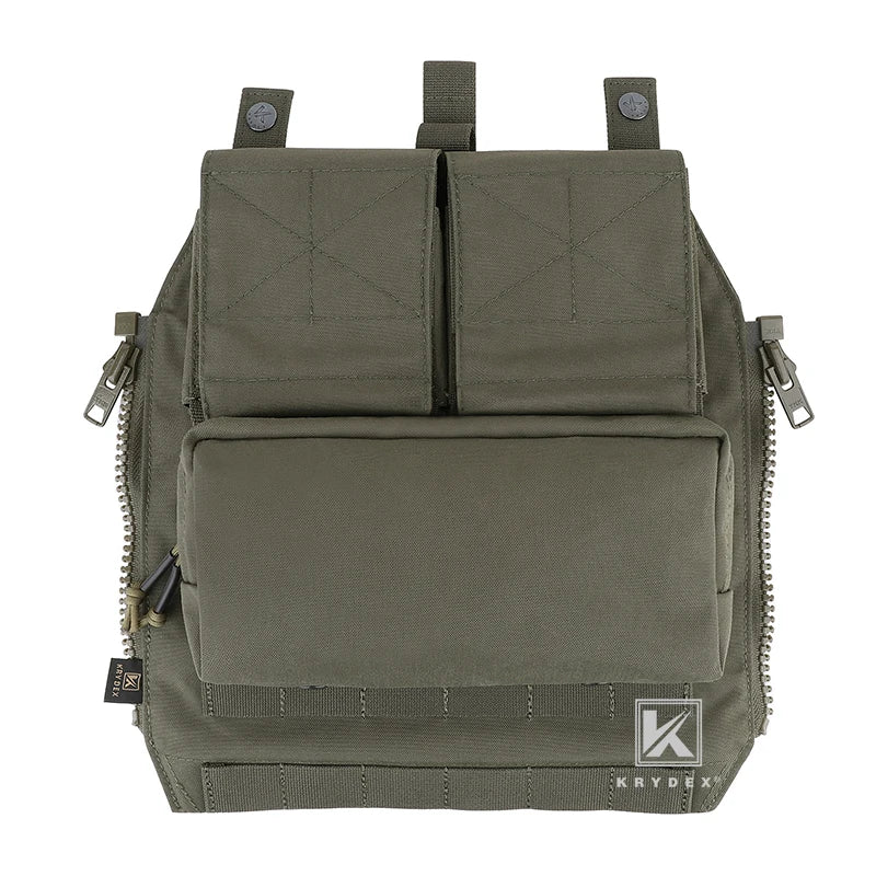 KRYDEX Tactical Zip On Backpack Panel Pouch For CPC NCPC AVS JPC 2.0 Plater Carrier Vest Coma Hunting Airsoft Combat Bag