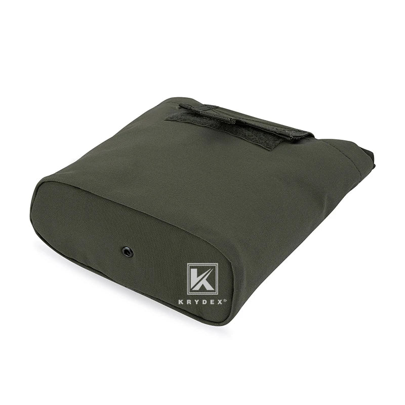 KRYDEX RANGER GREEN MOLLE Folding Dump Pouch Tactical Mag Recover Pouch Roll-up Compact Multi Purpose Accessories Utility Bag