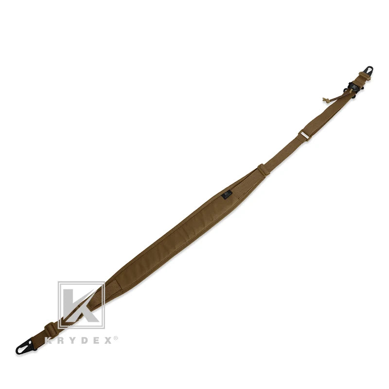 KRYDEX Tactical Gun Sling Strap Modular Removable 2 Point /1 Point 2.25" Padded Slingster For Combat Shooting Hunting Rifle CB