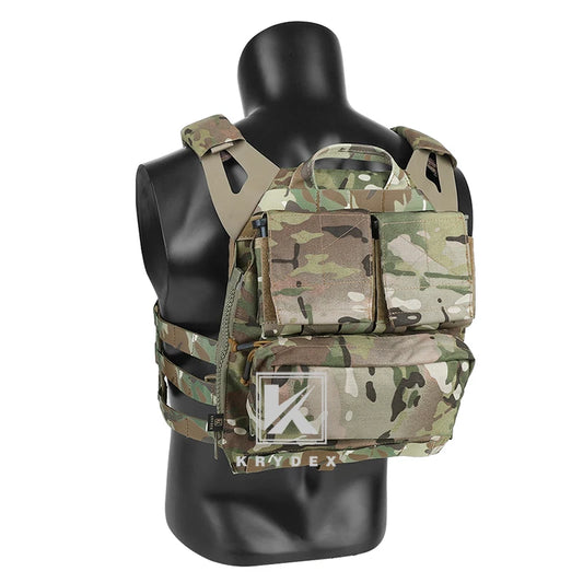 KRYDEX Tactical Zip On Backpack Panel Pouch For CPC NCPC AVS JPC 2.0 Plater Carrier Vest Coma Hunting Airsoft Combat Bag