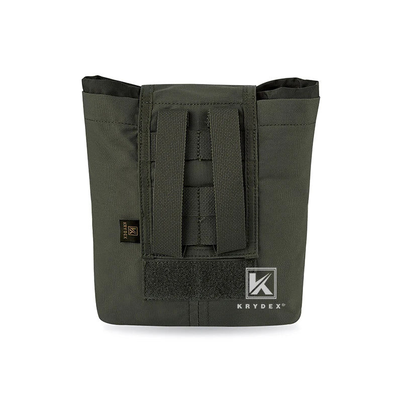 KRYDEX RANGER GREEN MOLLE Folding Dump Pouch Tactical Mag Recover Pouch Roll-up Compact Multi Purpose Accessories Utility Bag