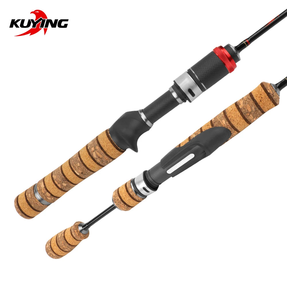 KUYING Teton SUL Super Ultralight 1.56m 5'2" Casting 1.86m 6'2" Spinning Soft Carbon Fishing Rod Lure Fish Cane Stick 0.8-3g