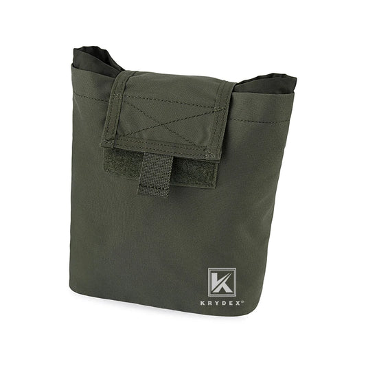 KRYDEX RANGER GREEN MOLLE Folding Dump Pouch Tactical Mag Recover Pouch Roll-up Compact Multi Purpose Accessories Utility Bag
