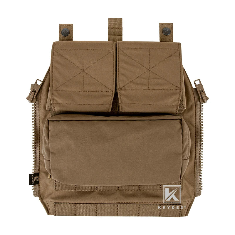 KRYDEX Tactical Zip On Backpack Panel Pouch For CPC NCPC AVS JPC 2.0 Plater Carrier Vest Coma Hunting Airsoft Combat Bag
