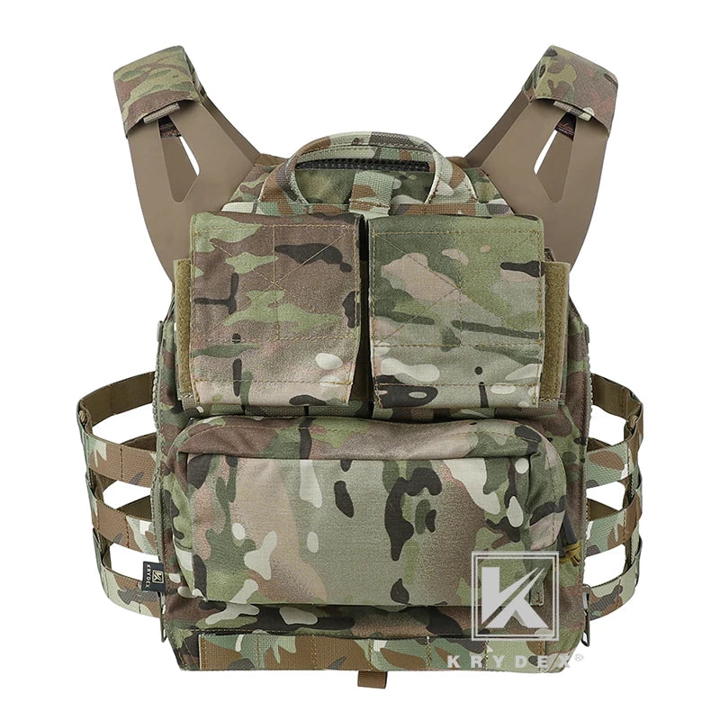KRYDEX Tactical Zip On Backpack Panel Pouch For CPC NCPC AVS JPC 2.0 Plater Carrier Vest Coma Hunting Airsoft Combat Bag