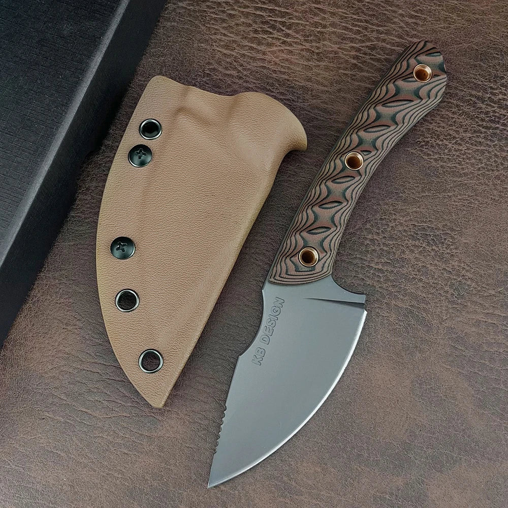 Tactical Durable Portable Wilderness Adventure Survival Pocket Knife Outdoor Camping Hunting Self Defense Utility Straight Knife