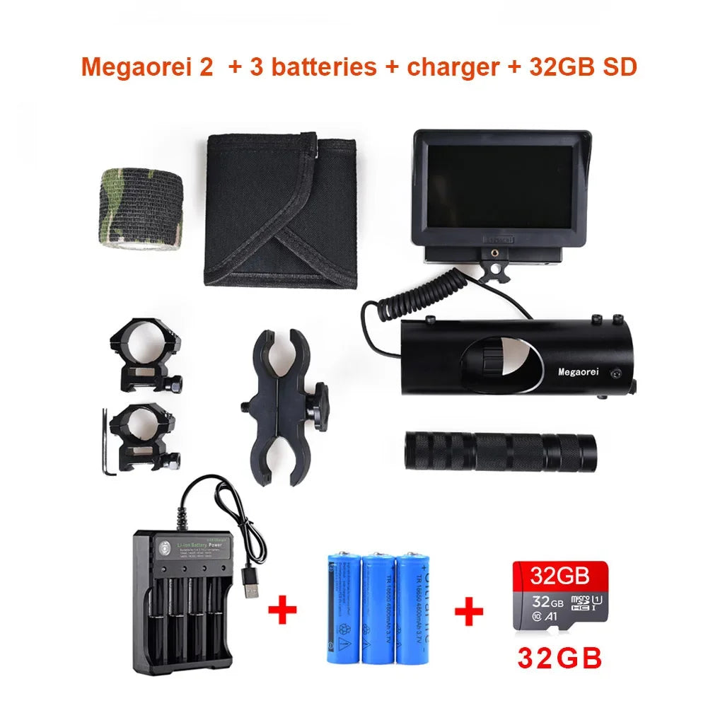 Megaorei 2 Infrared Night Vision Scope Camera Video Photo Recorder IR Hunting Rifle Scope Camera Night Vision Device