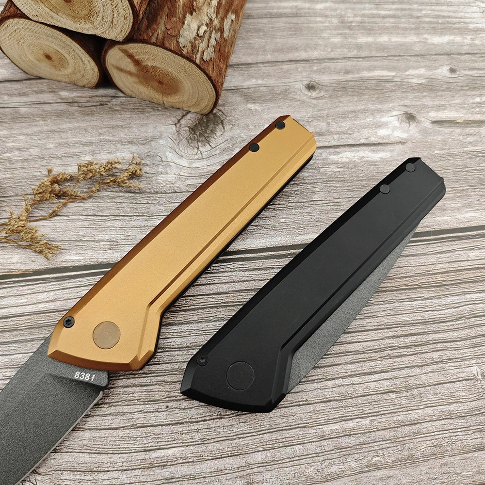 BK 838 Folding Pocket Knife 440C Blade T6 Aluminum Handle Portable EDC Tactical Self-defense Survival Camping Knives Gifts Tools