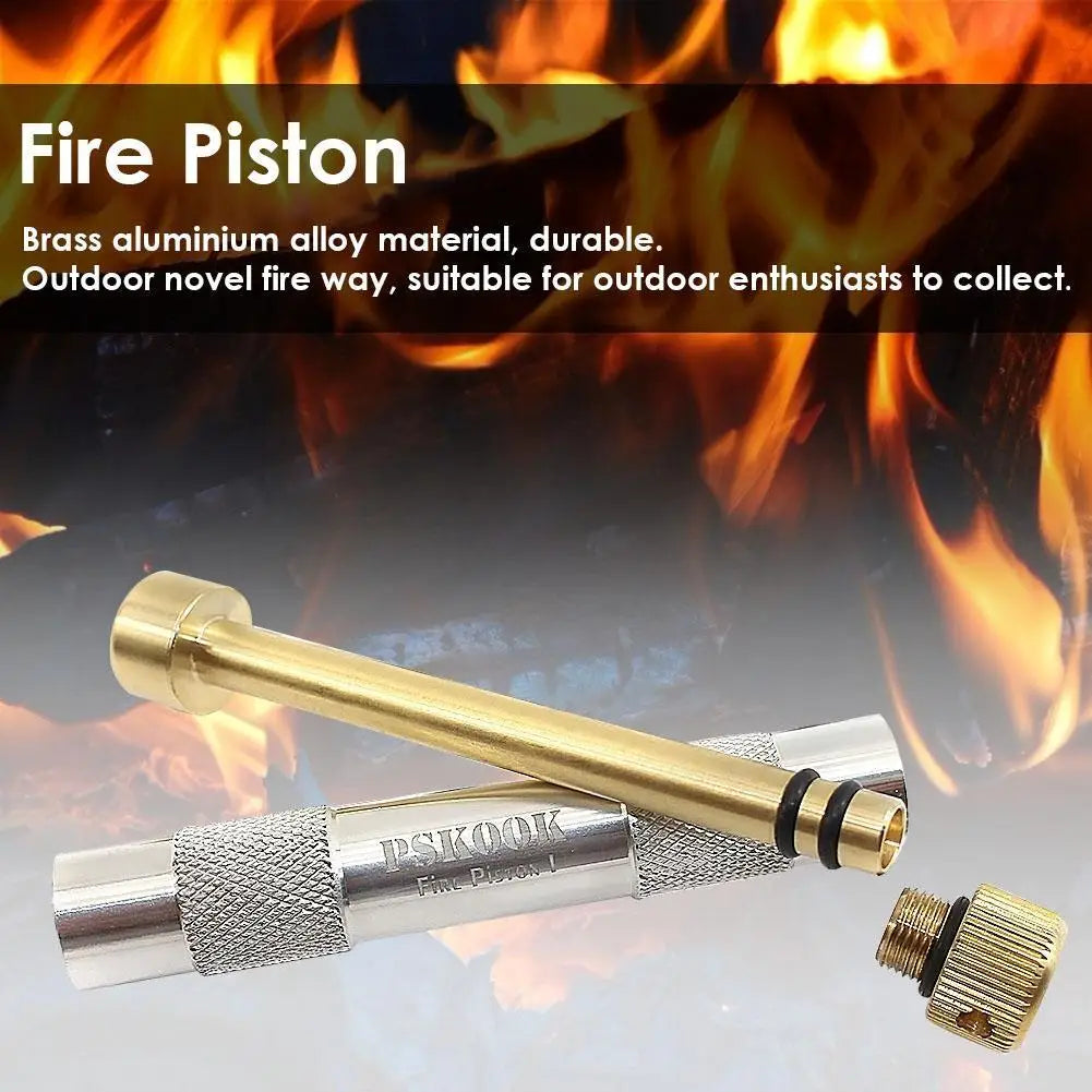 Brass Air Compression Fire Tube Portable Emergency Fire Pipes Useful Fire Picking Tubes Survival Tool Heating Gadgets