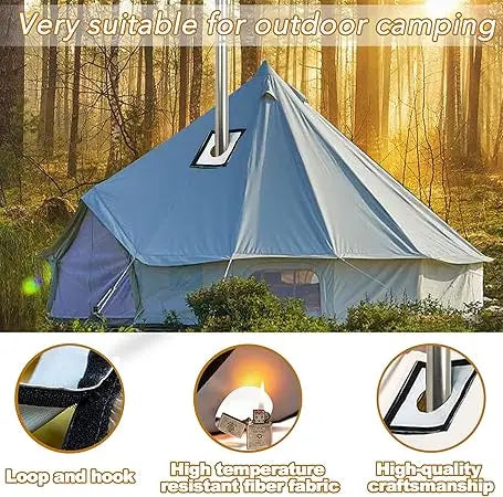 Outdoor Portable Wood Burning Stove, Heating Burner Stove for Tent,Camping, Ice-fishing, Cookout, Hiking, Travel