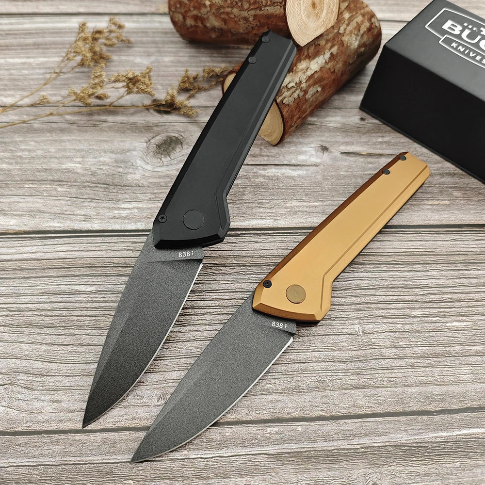 BK 838 Folding Pocket Knife 440C Blade T6 Aluminum Handle Portable EDC Tactical Self-defense Survival Camping Knives Gifts Tools