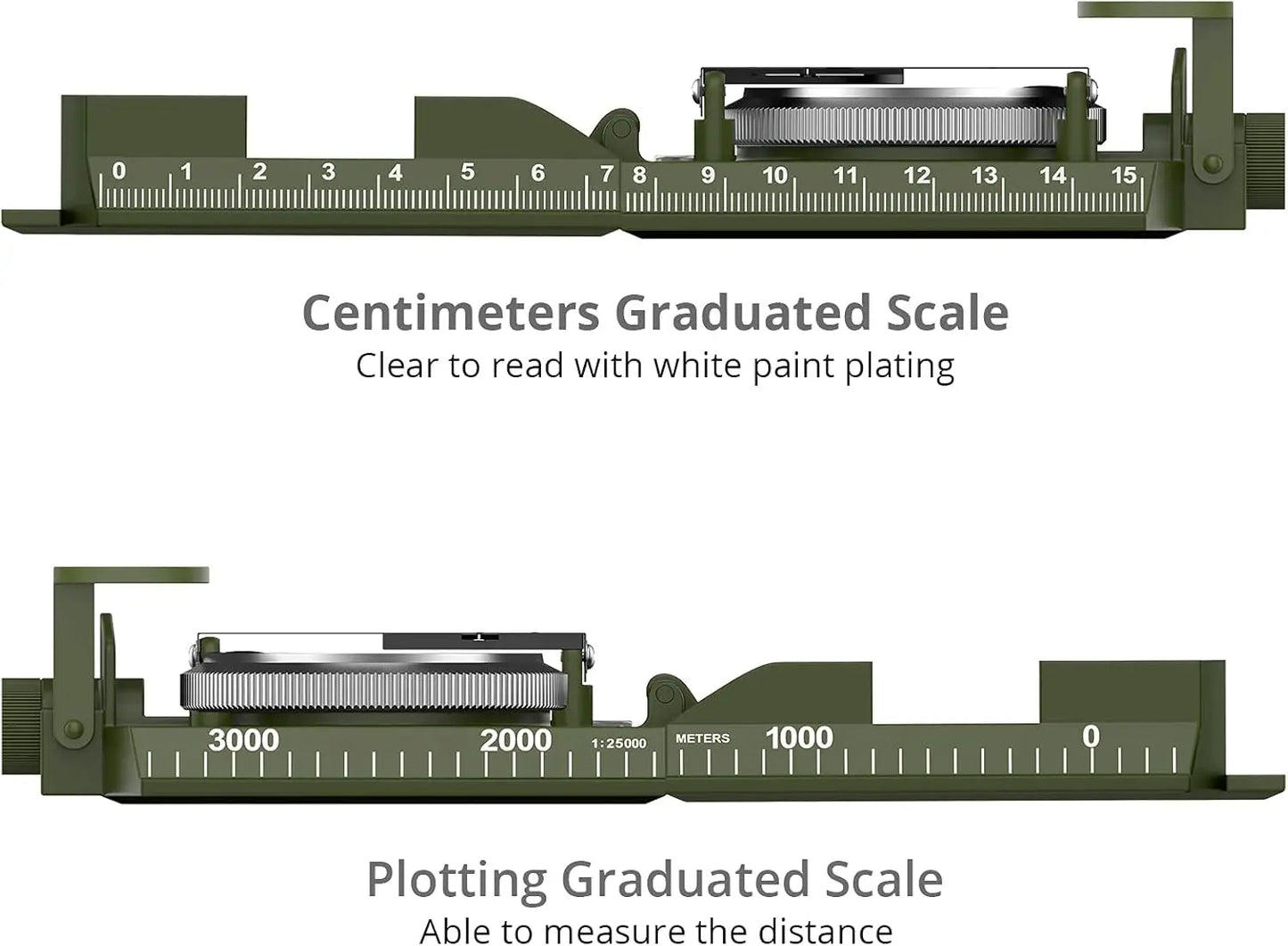 Proster IP65 Compass Hiking Survival - Lensatic Sighting Compass for Camping Navigation,Compass with Clinometer & Carry Bag