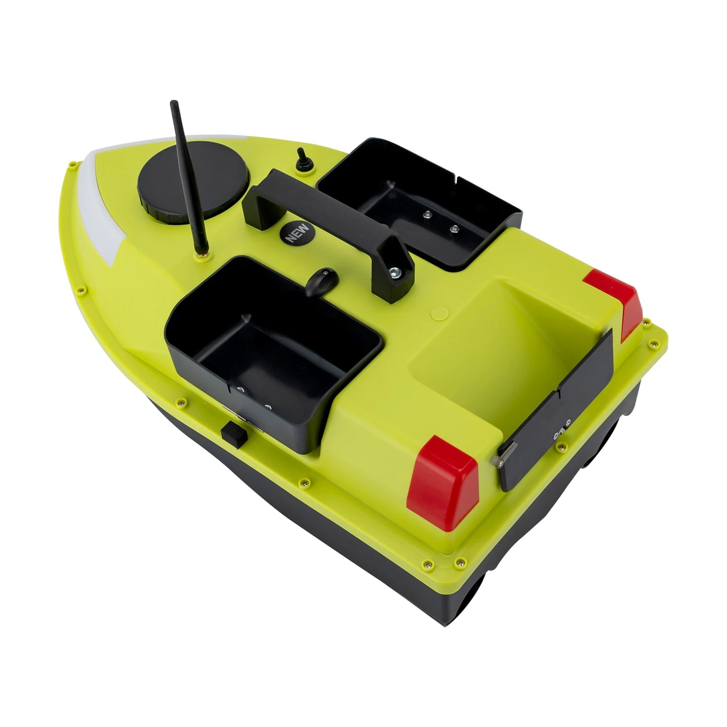 Rechargeable GPS Fishing Bait Boat with 7 Light Colors 600m Remote Control 2kg Load Bait Boat with 2 Batteries