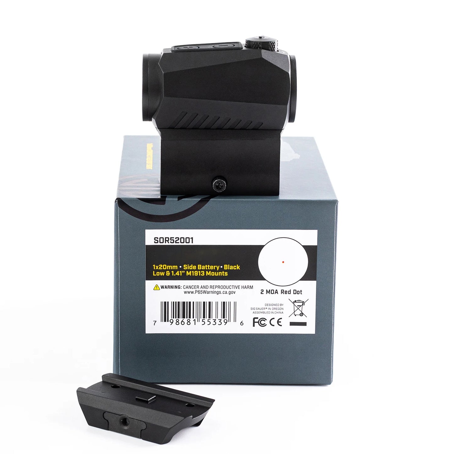 R5 1X20mm Red Dot Sight 5.56 Rifle Gun Hunting Shooting Shake Awake Waterproof Fogproof 2 MOA Reticle for 20mm Rail