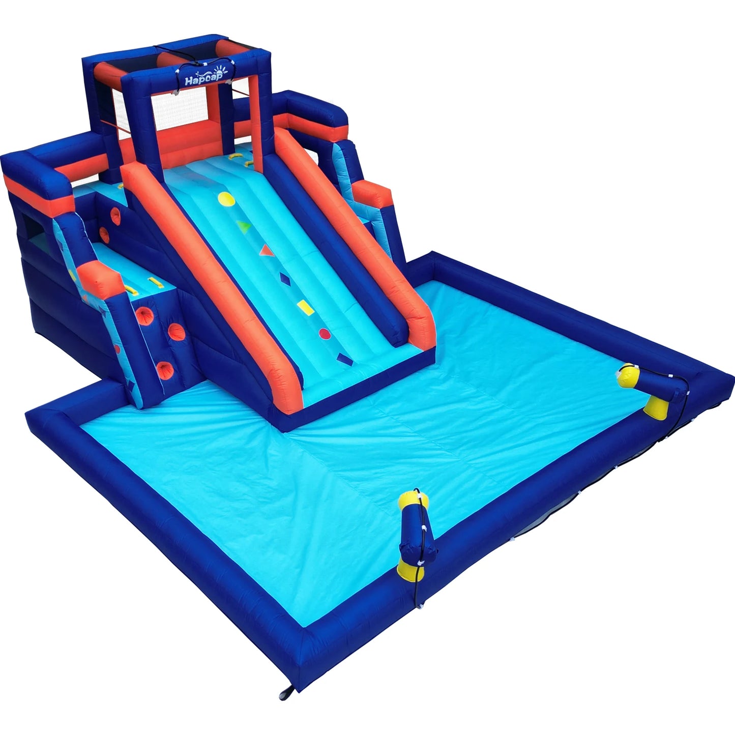 Hapcap Inflatable Water Slide Pool Bounce House for Kids,Large Slide and Splash Pool, Backyard Summer Outdoors
