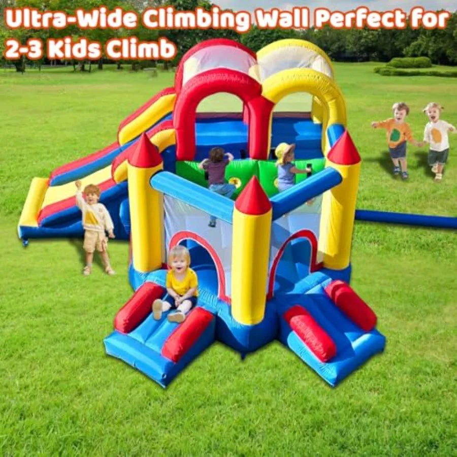 InfIatable Bounce House for 38 yr Bouncy House Accommodate 46 Fun and Safe Indoor Outdoor Play 12.3'Lx10'Wx6.3'H