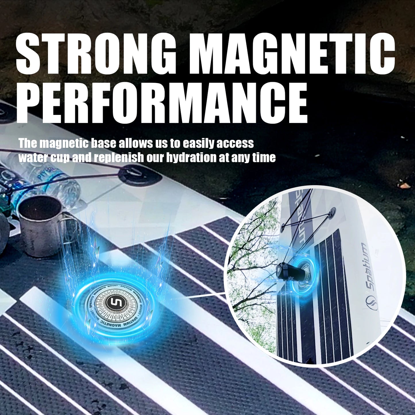 Spatium Touring Paddle Board Inflatable Stand Up Paddle Board Non-Slip Surf Board Water Sports Kayak Surf Set with Pump Backpack