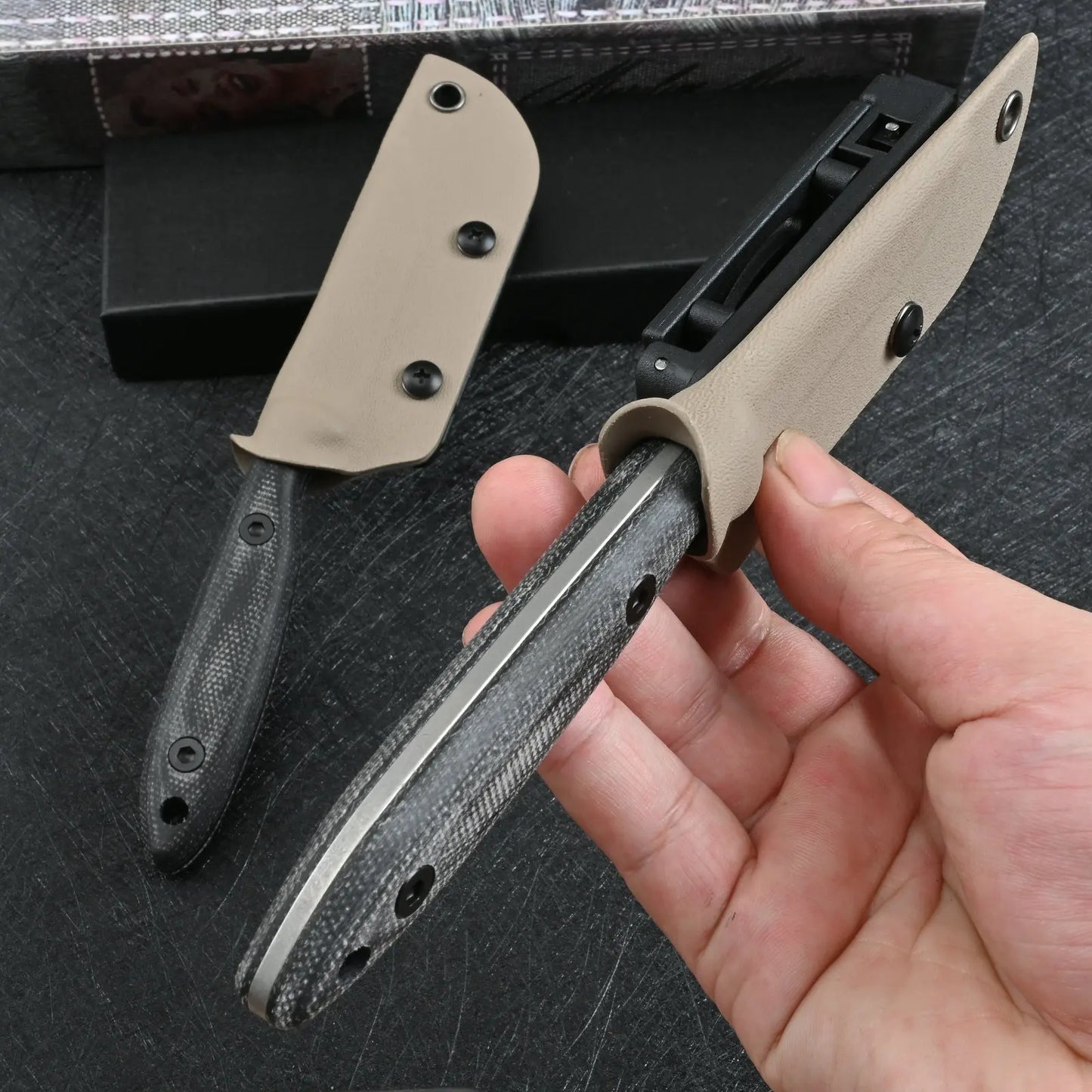 Sdokedc Knives DC53 Steel Army Fixed Blade Self Defense Outdoor Camping Survival Hunting Knife Tactical Military For Men EDC