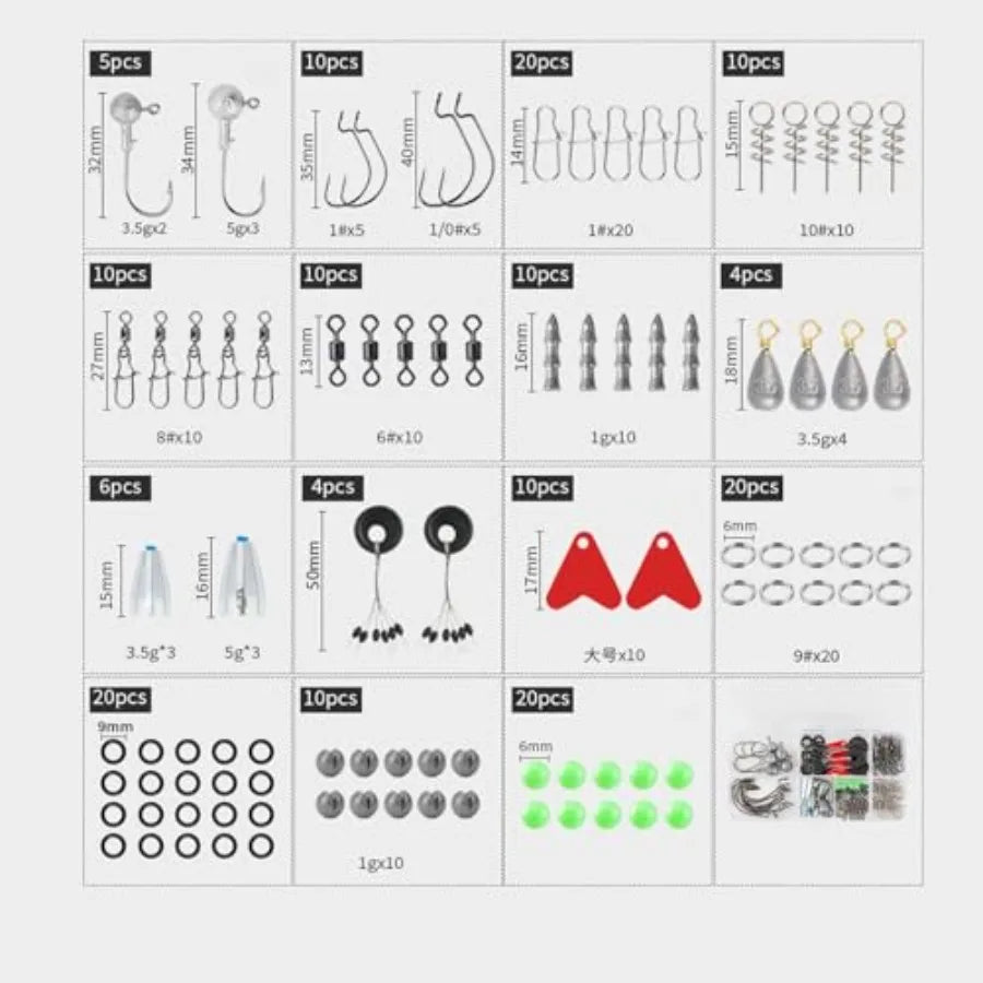 Fishing Pole Combo Set 2.1m 6.89ft with 145pcs Fishing Accessories Kit Collapsible Rods and High Speed Spinning Reel for Freshw