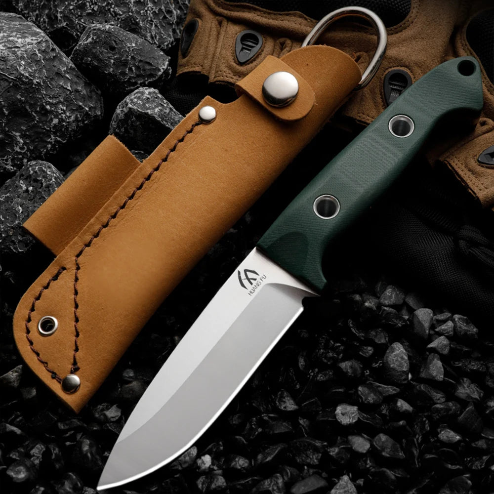 HUANGFU High quality fixed blades, outdoor straight knives, wilderness survival knives, men's knives, tactical knives