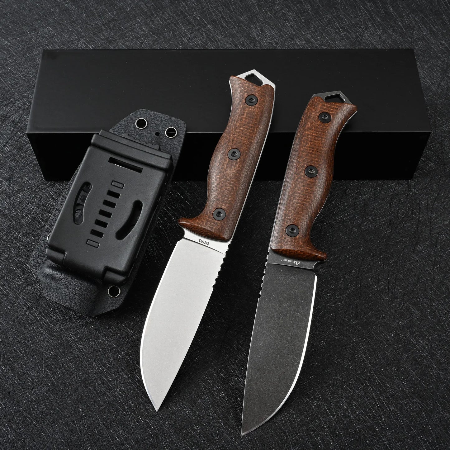 Sdokedc Knives Camping Survival Hunting Knife Tactical For Men Outdoor Self Defense Fixed Blade Knife DC53 Steel
