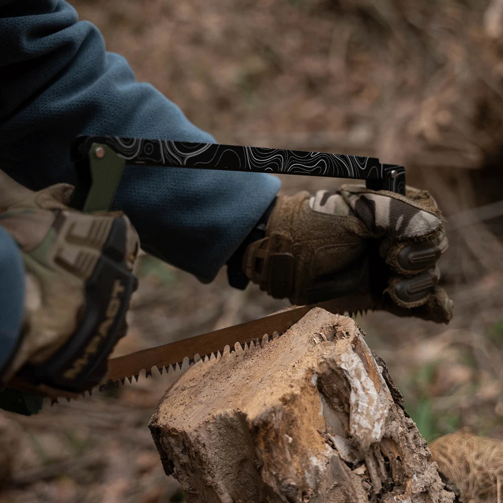 Folding Saw with Storage Bag Cutting Tree Hand Saw Multifunctional Handsaw Outdoor Hiking Survival Tools