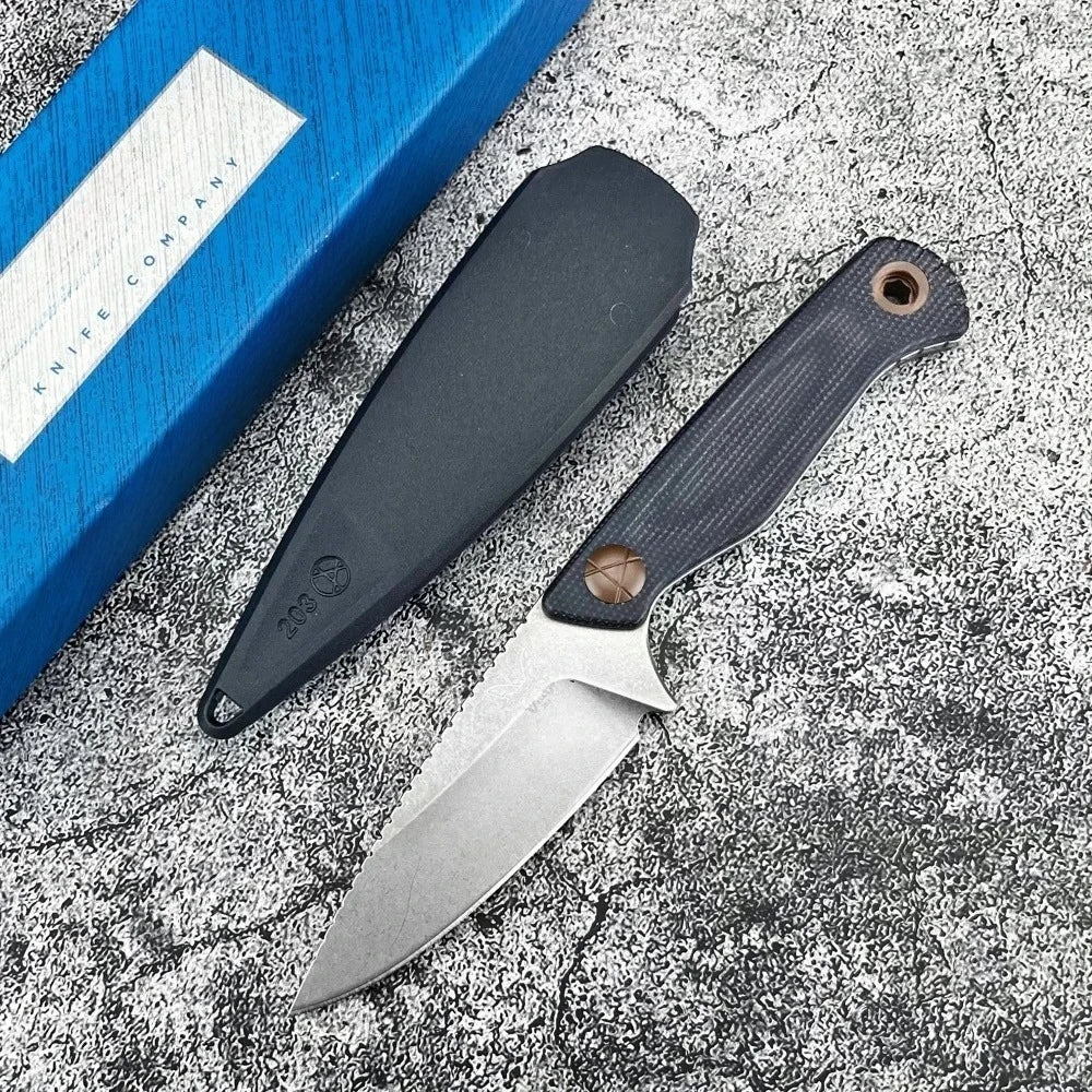 BM 203BT Dacian Straight Knife G10 Handle D2 Blade Outdoor Camping Tactical Combat Hunting Self-Defense Multi-tool Men's Gift