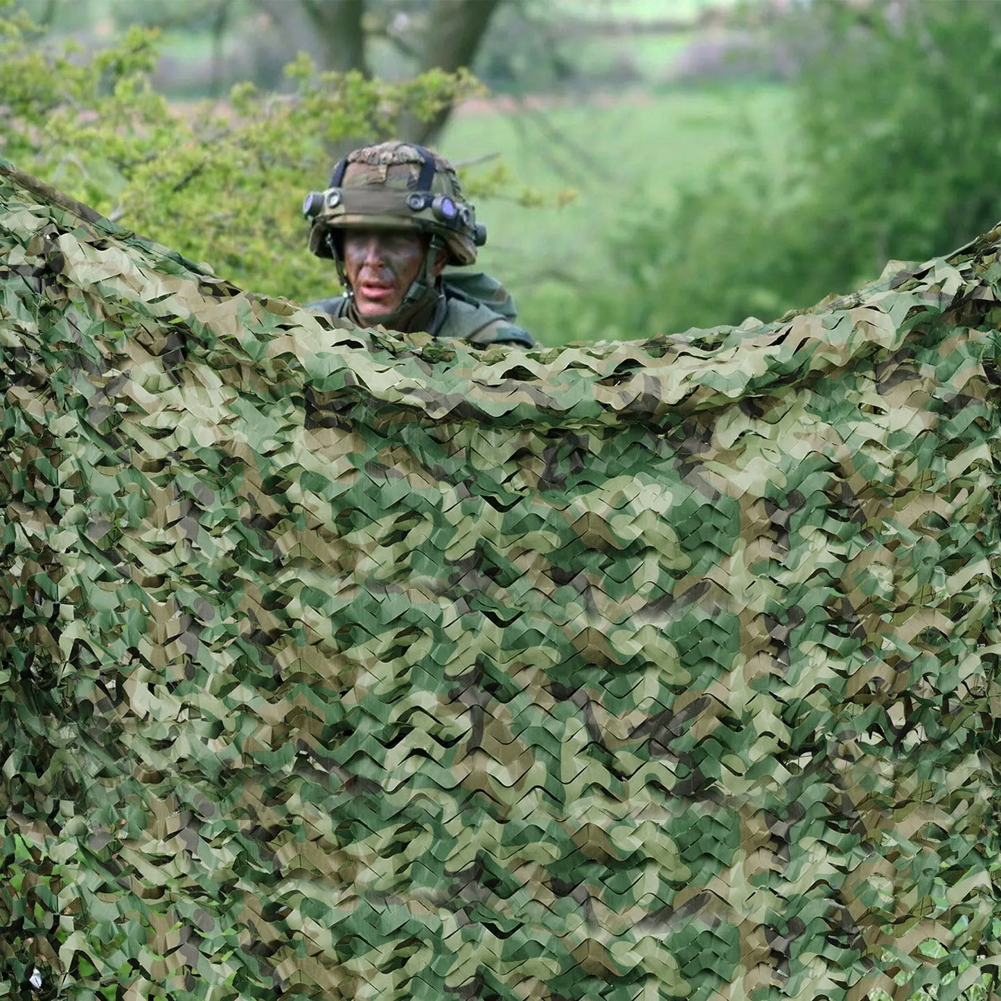 Camo Netting Camouflage Net,Bulk Roll Sunshade Mesh Nets for Hunting Blind Shooting Military Theme Party Decorations