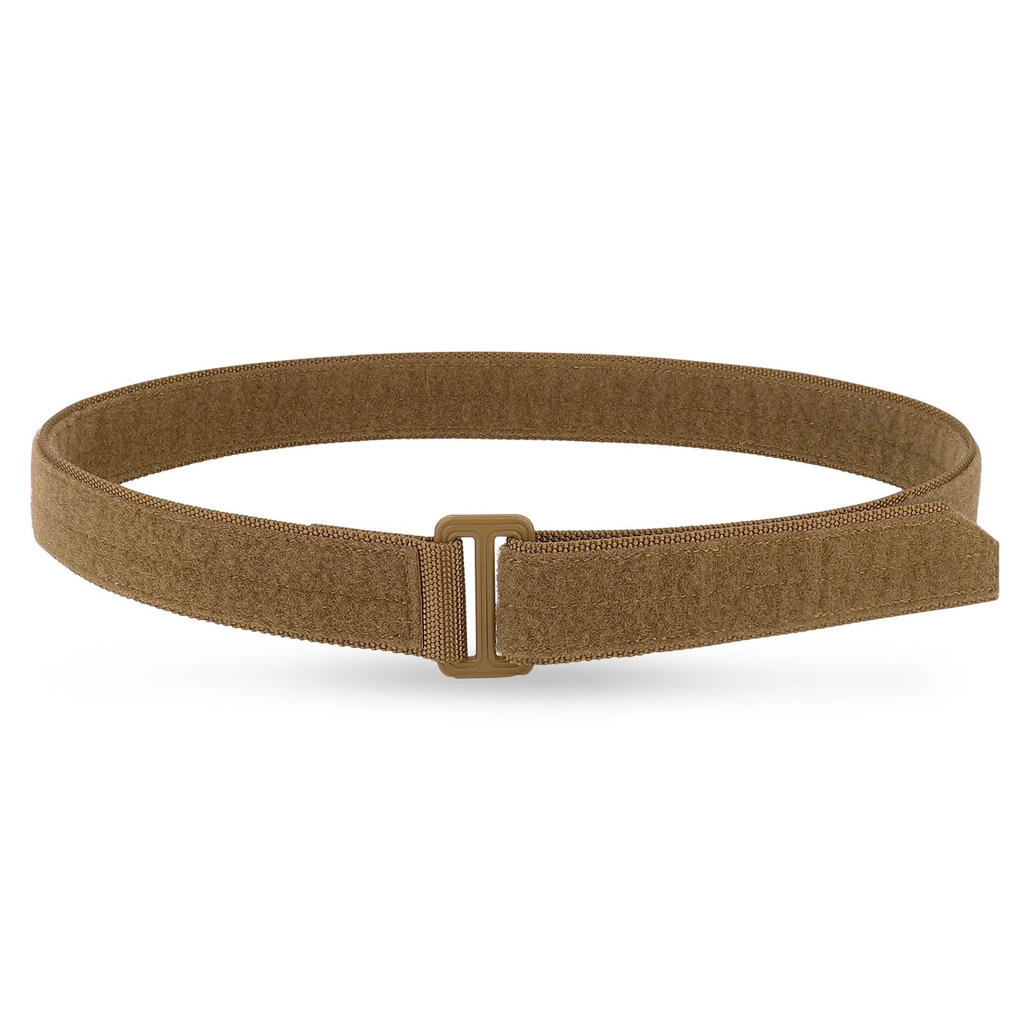 KRYDEX Tactical 1.5'' EDC Under Belt Hook & Loop Inner Belt Duty Concealed Carry Base Belt Hunting Outdoor Men Black Belt