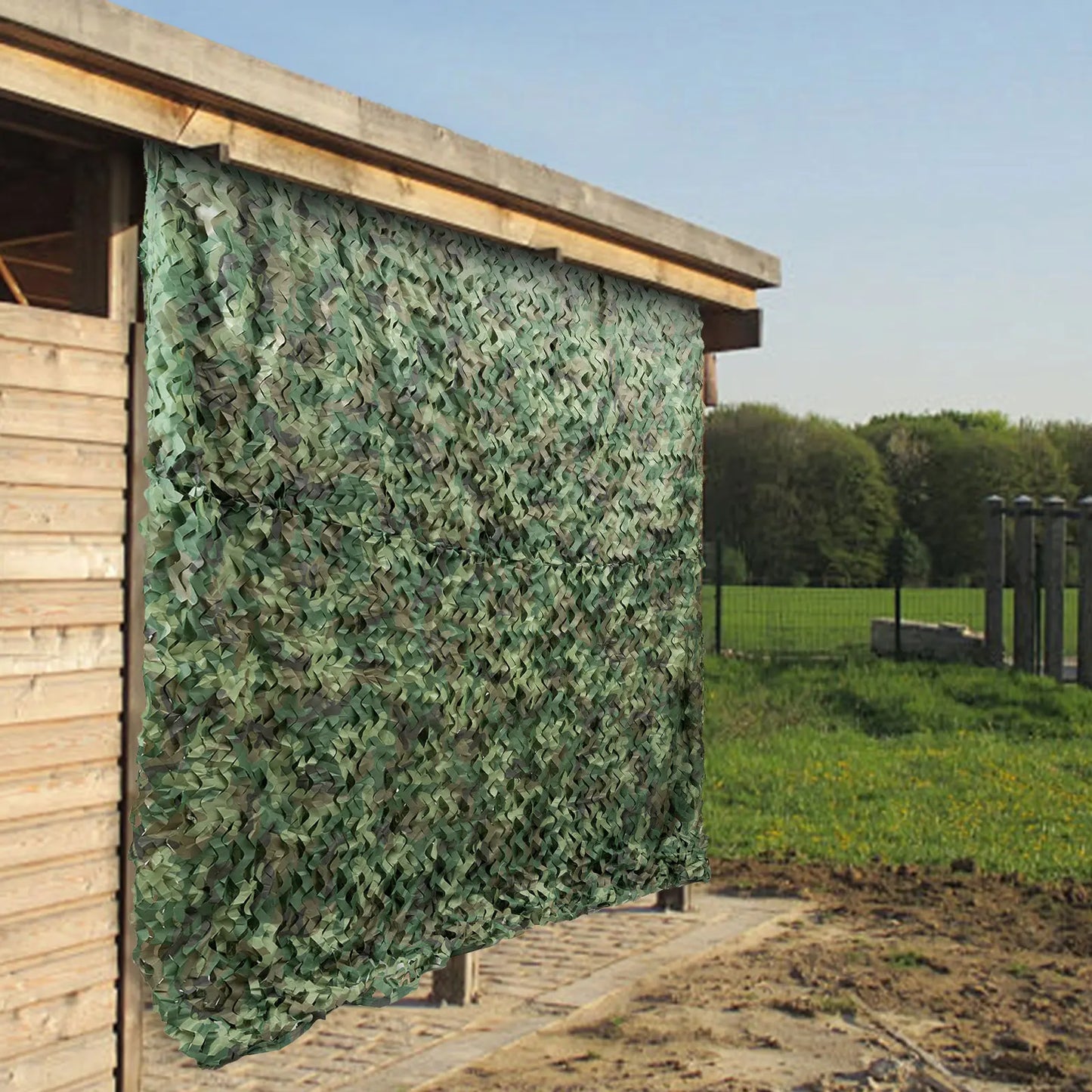Camo Netting Camouflage Net,Bulk Roll Sunshade Mesh Nets for Hunting Blind Shooting Military Theme Party Decorations