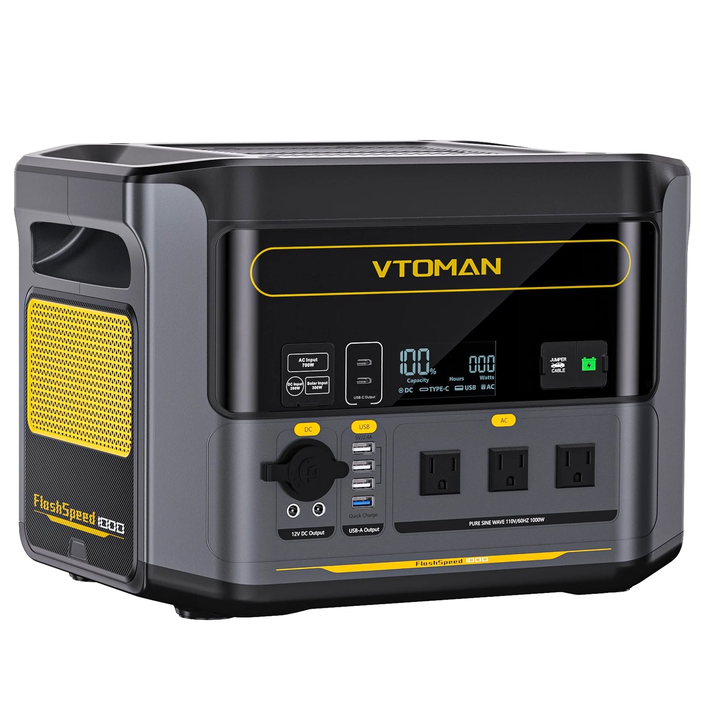 VTOMAN JUMP 2200 / JUMP 1800 Portable Power Station 828/1548Wh LiFeP04 Battery Solar Generator Solar for Home Outdoor Camping