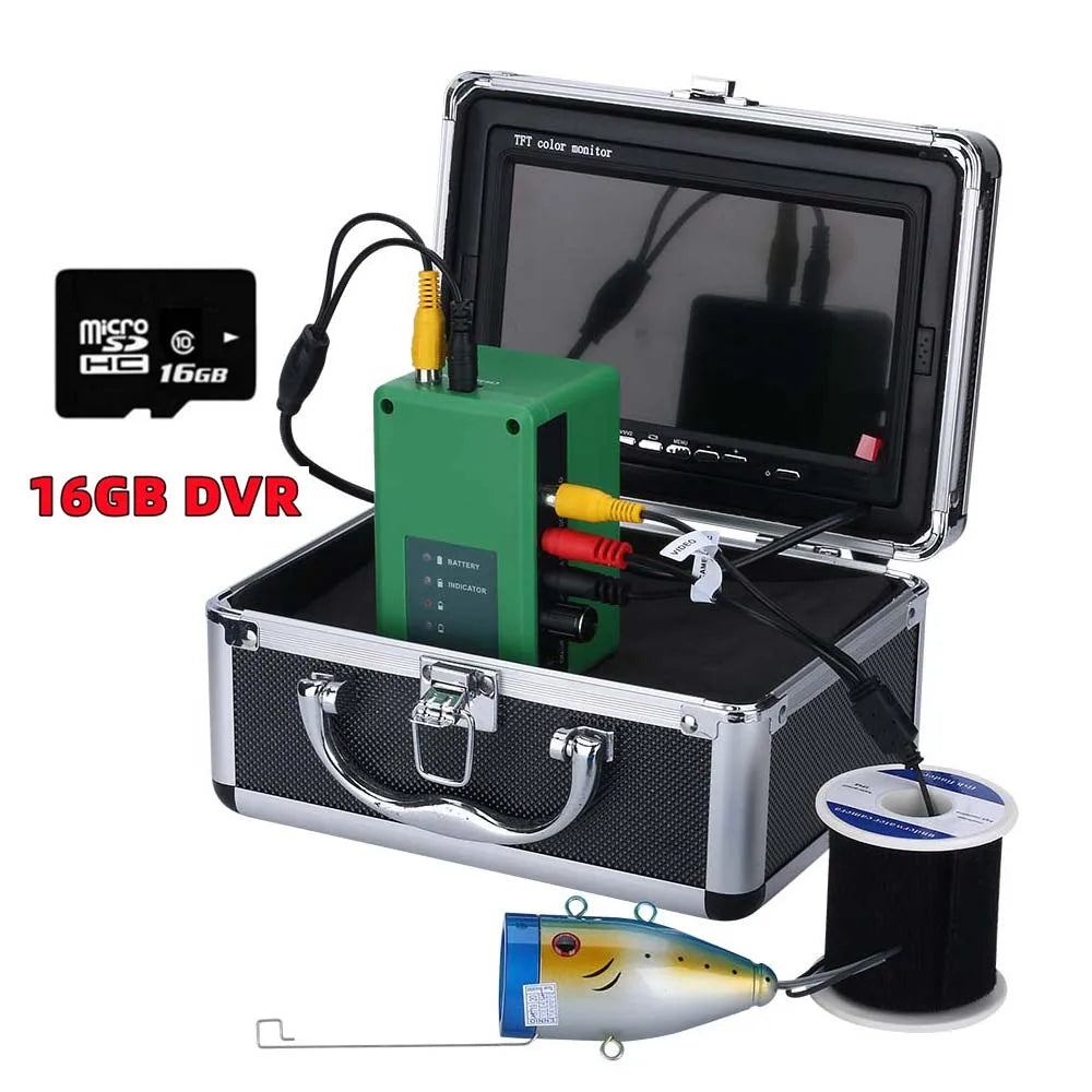 Fish Finder Underwater Fishing Camera Double Lamp 30LEDs 7Inch 15M 30M 50M IP68 Waterproof For ICE/Sea/River Fishing Fishfinder