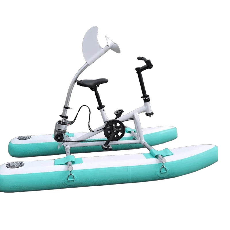 Single Children Water Bike Inflatable Pontoon Junior Water Bike Recreational Wading One Person Pedal Bicycle For Water Sports
