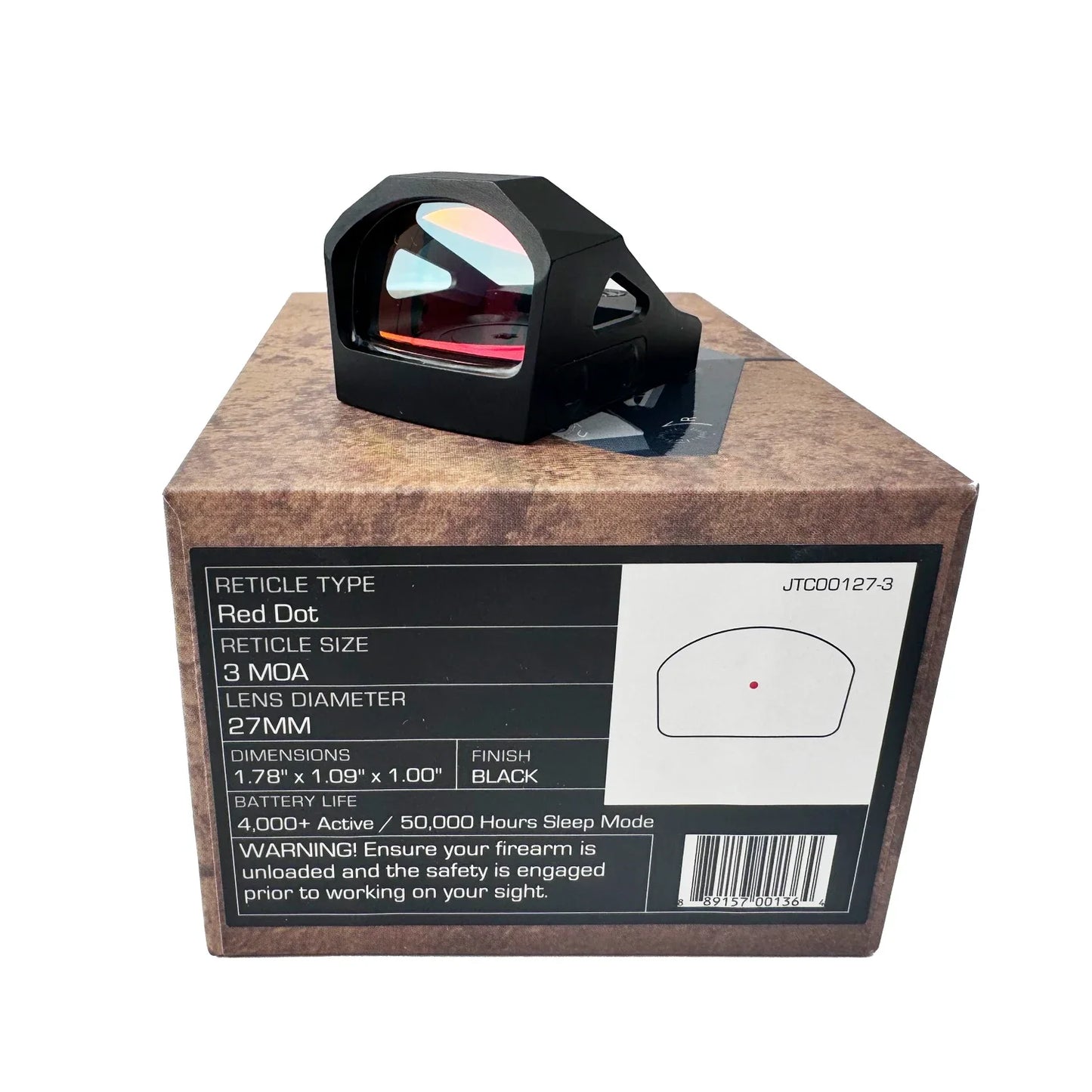 Liberty 1x22 Tactical Justice 1x27 3MOA Green/Red Dot Sight Pistol Cut Military for Handguns Hunting Parallax-Free Riflescope