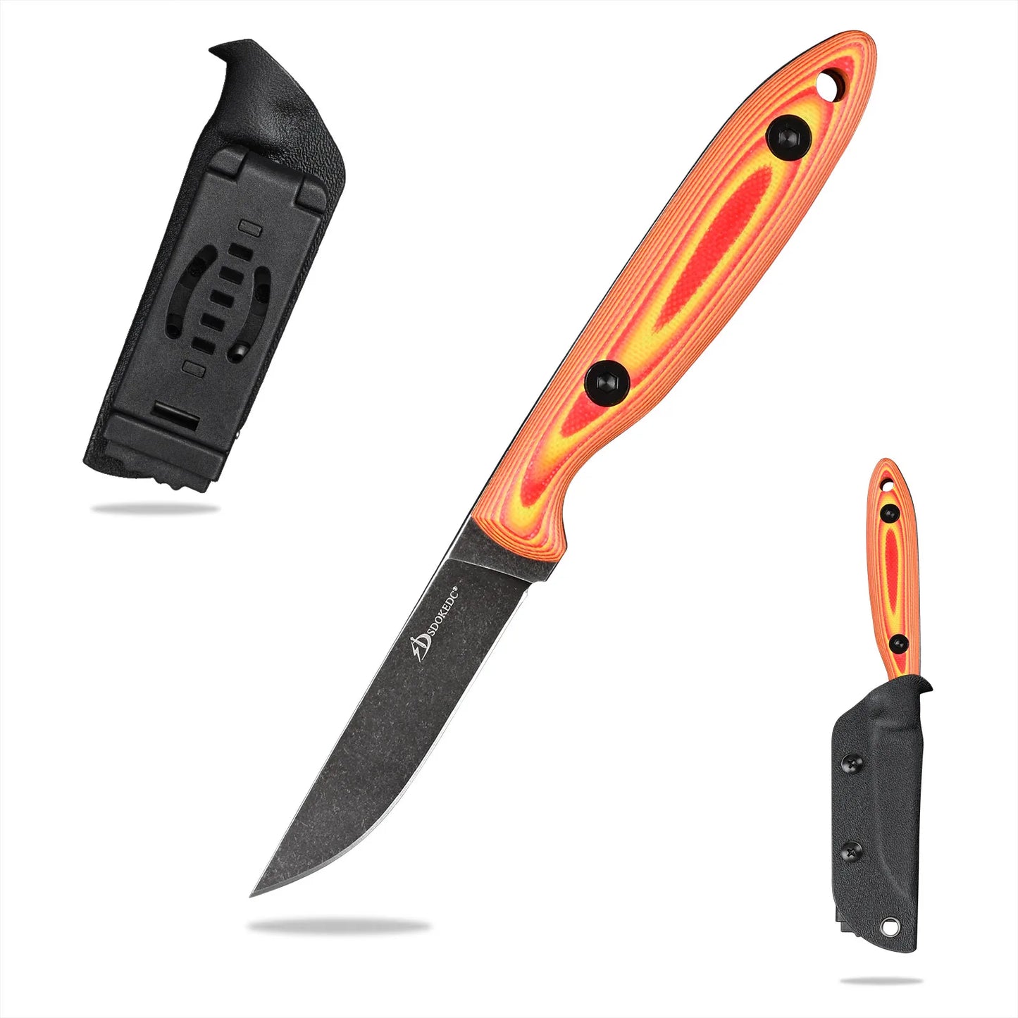 SDOKEDC Knives DC53 Steel Fixed Blade Knife Micarta Handle For Mens Gift EDC Outdoor Survival Camping Fishing