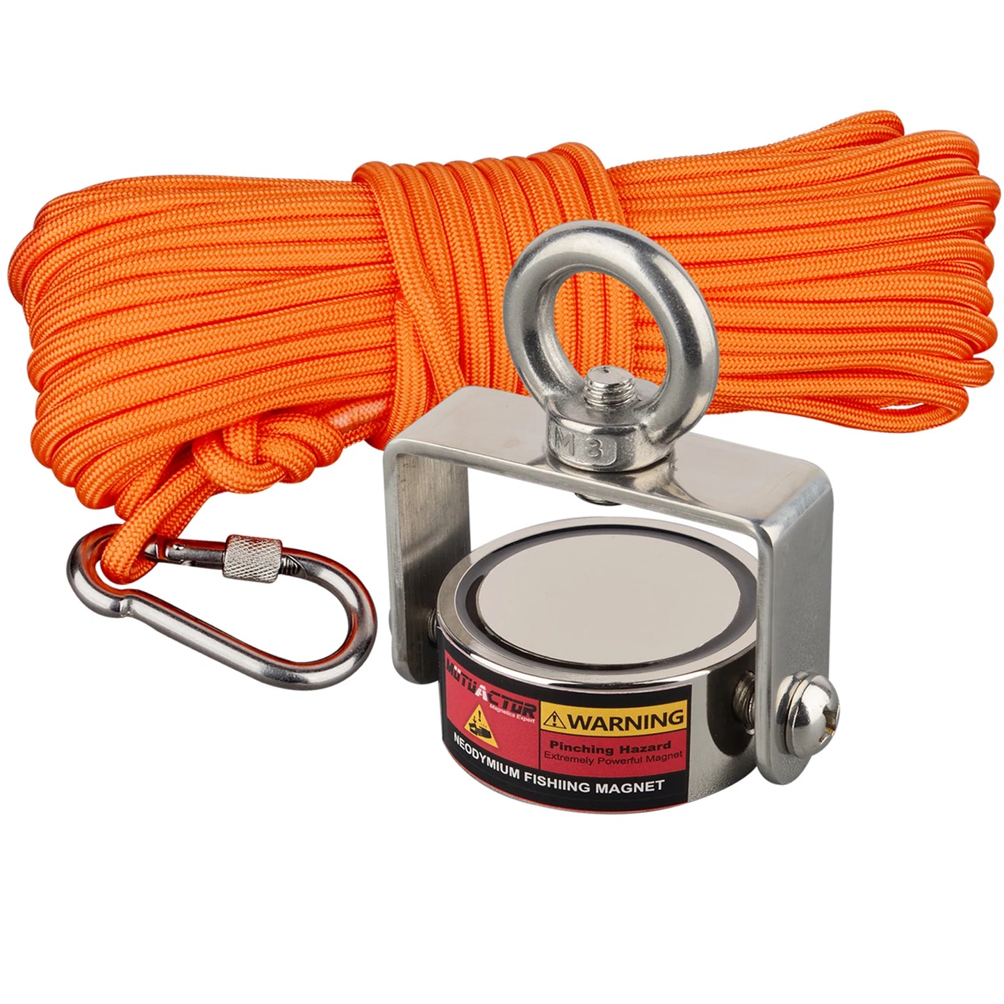 ONE Two Three Sides Fishing Magnet Kit 1200lb Super Strong Neodymium Magnet With 20m Rope Powerful Combined Fishing Salvage