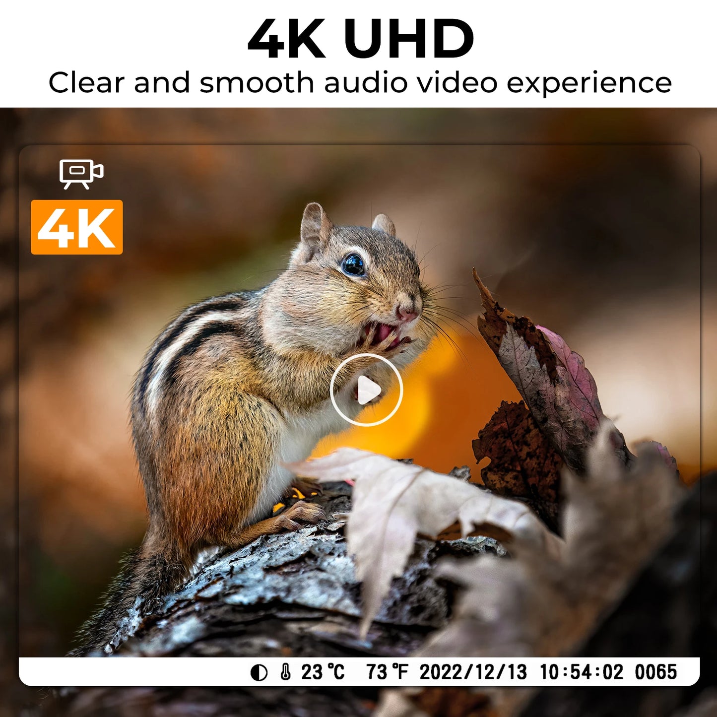 4K WiFi Trail Camera 48MP Game Camera with 0.2s Trigger 120° Detection Starlight Night Vision IP66 Waterproof Cameras For Travel