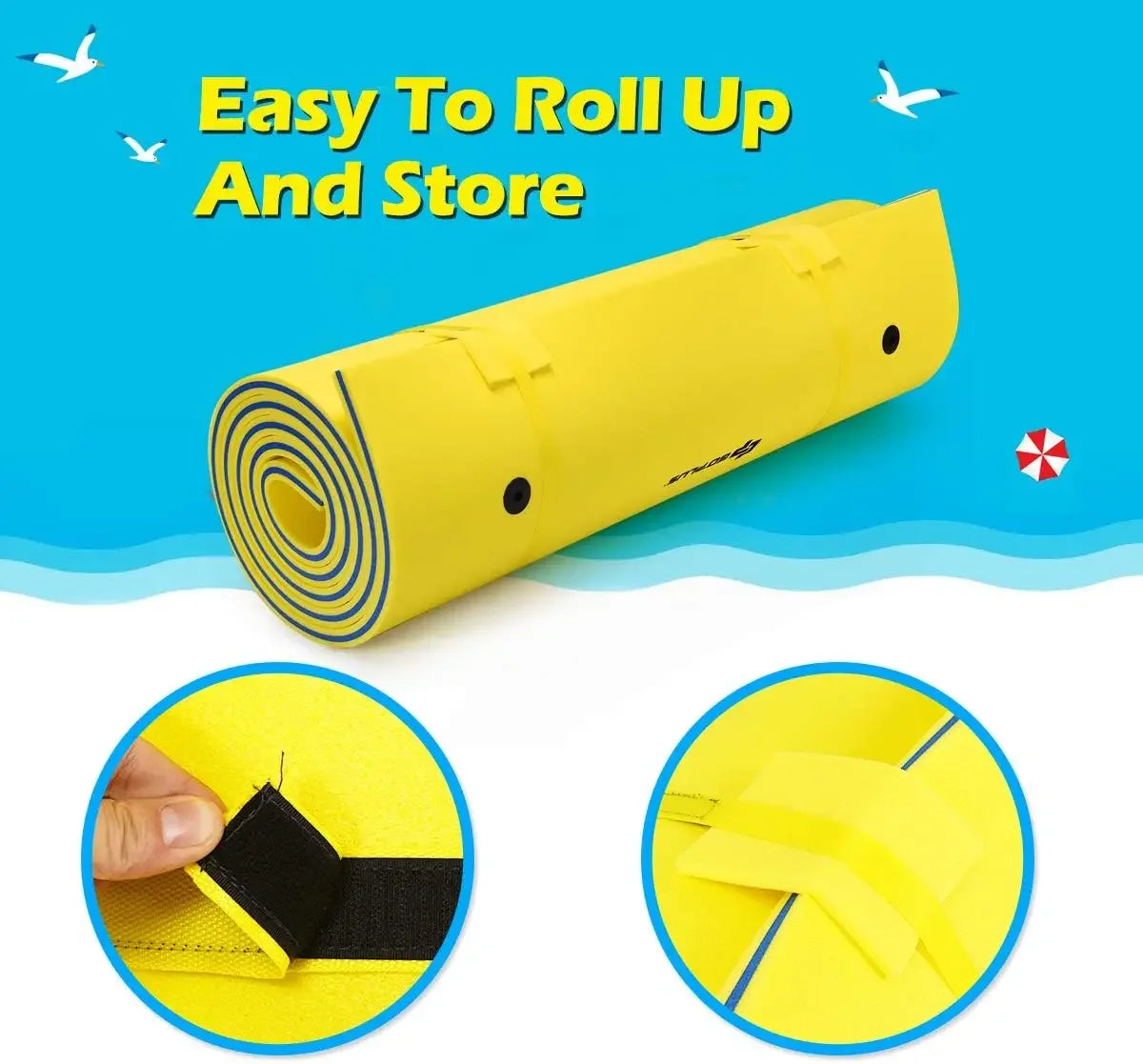 Floating Water Pad, Lily Pad for Water Recreation and Relaxing, Tear-Resistant XPE Foam Floating Mat for Beach