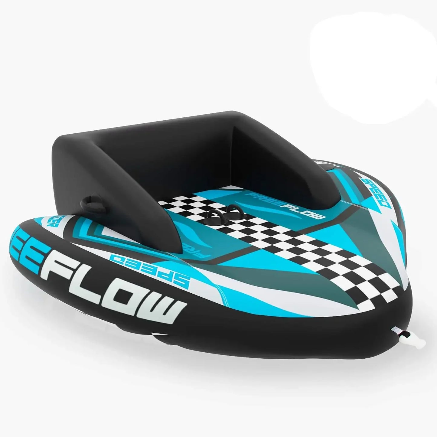 Heavy-Duty Inflatable Towable Booster Tube - Water Tube Boating Float Tow Raft