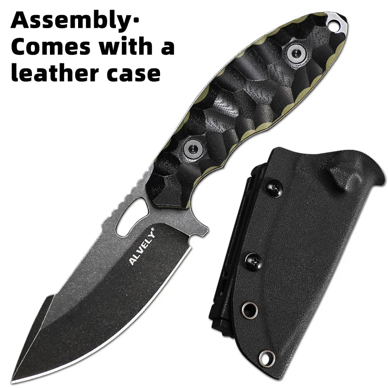 Outdoor Tactical Knife, DC53 Steel Fixed Blade, Men's EDC Knife, Outdoor Camping & Exploration, Fishing & Hunting Knife