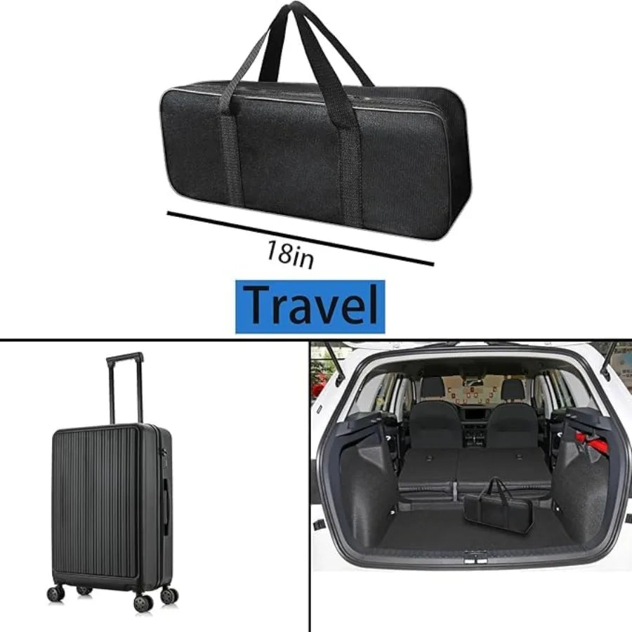 Fishing Pole Combo 6.9ft 2Pcs Telescopic Rods Set Collapsible Carbon Fiber Fishing Rods 2PCS Spinning Reel Set with Carrier Bag