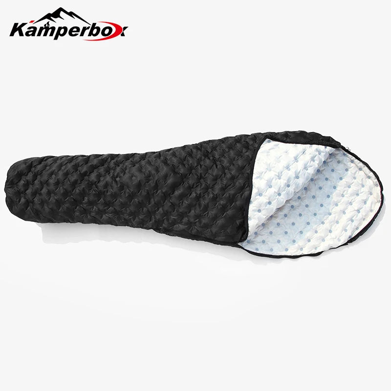 Kamperbox Down Sleeping Bag Camping 3 Season Ultralight Sleeping Bags Lightweight Sleeping Bag Bubblue Air 2
